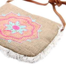 Bolso con flecos - Bordado Mandela  - 1