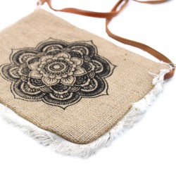 Bolso con flecos - Estampado Mandela  - 1