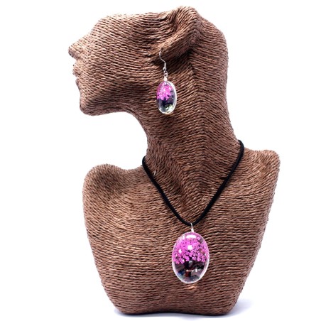 Flores Prensadas - Arbol De La Vida - Rosa brillante  - 2