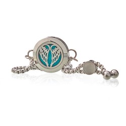 Pulsera de Cadena de Aromaterapia - Alas de Angel - 20mm  - 1