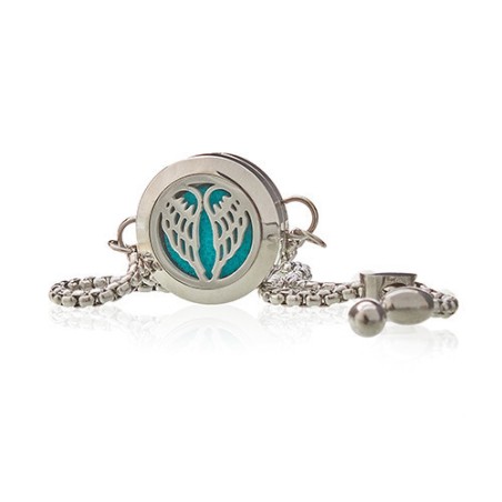 Pulsera de Cadena de Aromaterapia - Alas de Angel - 20mm  - 2