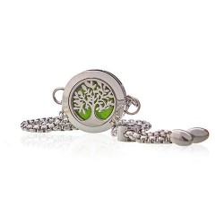 Pulsera de Cadena de Aromaterapia - Árbol de la Vida - 20mm  - 1