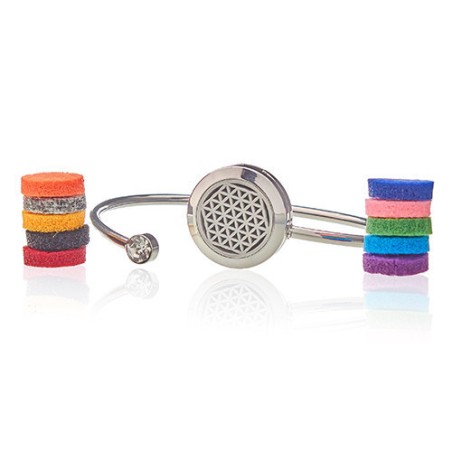 Pulsera de Cadena de Aromaterapia - Flor de la vida - 20mm  - 3