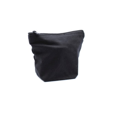 Neceser de algodón negro 10 oz - Mini bolso  - 1