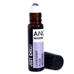 Mezclas de Aceites Esenciales Roll-On - Just Chill! - Solo Relájate - Lavanda, Rosa y Vetiver  - 1