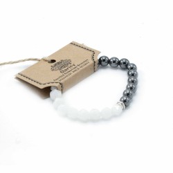 Pulsera de Piedra Preciosa Tallada - Piedra de Cuarzo Mágnetico  - 1