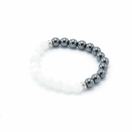 Pulsera de Piedra Preciosa Tallada - Piedra de Cuarzo Mágnetico  - 2