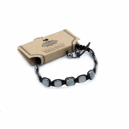 Pulsera Magnética Shamballa de Hematita -  Esquinas Redondeadas  - 1
