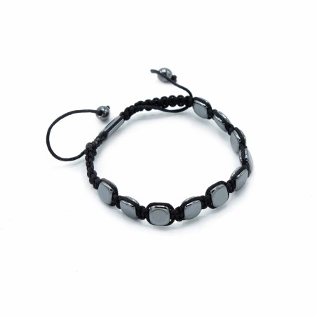 Pulsera Magnética Shamballa de Hematita -  Esquinas Redondeadas  - 2