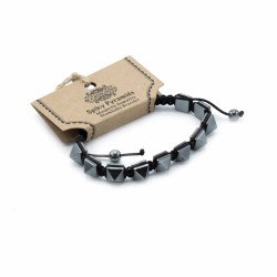 Pulsera Magnética Shamballa de Hematita -  Tachuelas  - 1