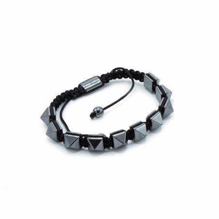 Pulsera Magnética Shamballa de Hematita -  Tachuelas  - 2