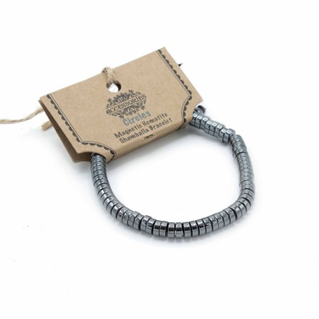 Pulsera Magnética Shamballa de Hematita - Círculos  - 1