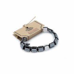Polsera Magnètica Shamballa de Hematita - Cuboides Roses