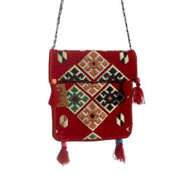Bolso bandolera rojo Kilim Festival  - 1
