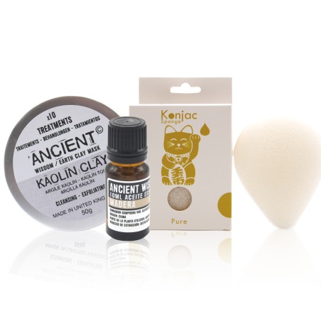 Esponja Konjac Natural, Arcilla y Aceite Esencial  - 1