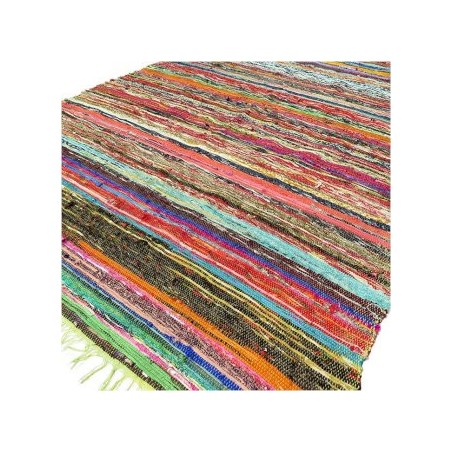 Alfombra de trapo de lujo de 151 x 90 cm - Verde  - 1