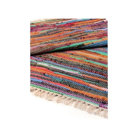 Alfombra de trapo de lujo de 155 x 90 cm - Natural  - 1
