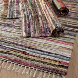 Alfombra de trapo ultra lujoso de 156 x 90 cm - natural  - 1