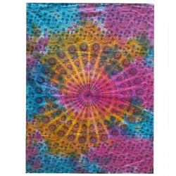 Arte de pared de algodón - Mandala redonda  - 1