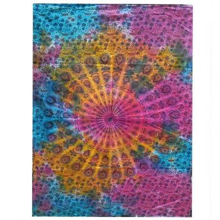 Arte de pared de algodón - Mandala redonda  - 1