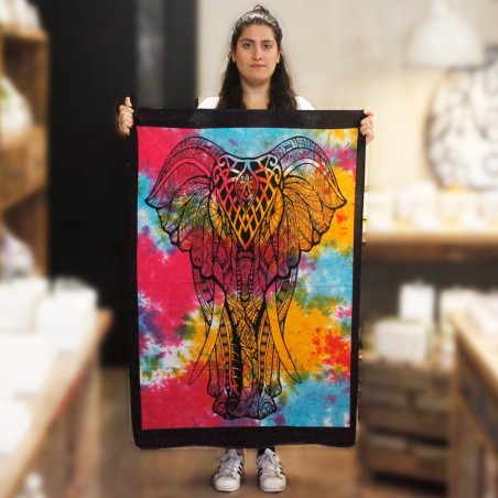Arte de pared de algodón - Elefante  - 3