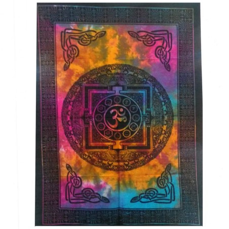 Arte de pared de algodón - Sagrado OM  - 1