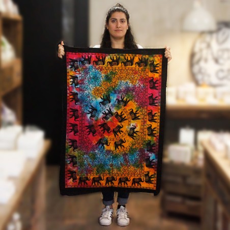 Arte de pared de algodón - Mandala de elefante  - 3