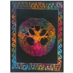 Arte de pared de algodón - Árbol con Adán y Eva  - 1