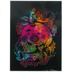 Arte de pared de algodón - Dia de la calavera muerta  - 1