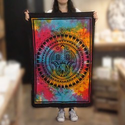 Arte de pared de algodón - Mano de hamsa  - 3