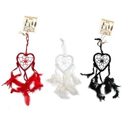 Atrapasueños Bali corazón peq - Negro/Blanco/Rojo (Colores Surtidos)  - 1