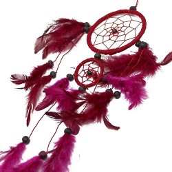 Atrapasueños Bali aro mediano - Negro/Blanco/Rojo (Colores Surtidos)  - 4