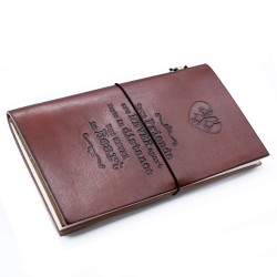 Leather Journal - True Friends - Marrom (80...