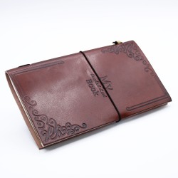 Leather Journal - Livro My Bucket List - Marrom...