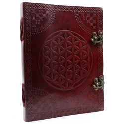Énorme Fleur de Vie Livre en Cuir 10x13 (200...