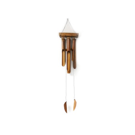 Clopot de bambus - Finisaj natural - 6 tuburi mari