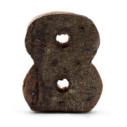 Numero di corteccia rustica - "8" (12) -...