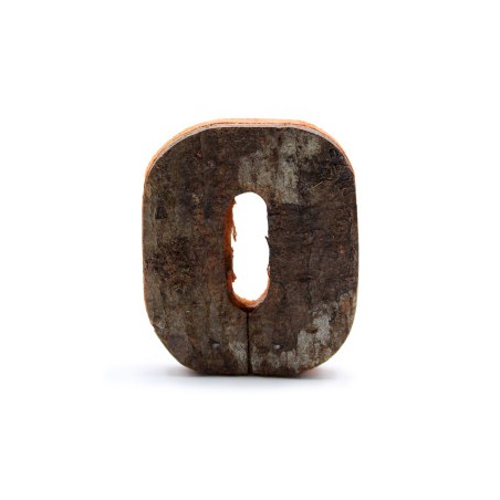 Écorce rustique numéro - « 0 » (12) - Petit 7cm