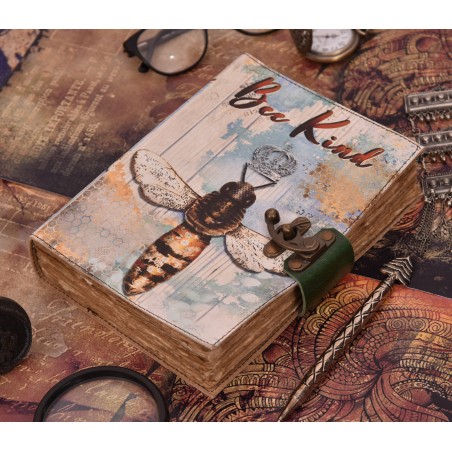 Leather Notebook "Bee Kind" (7x5")