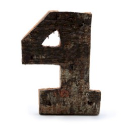Numero di corteccia rustica - "4" (12) -...