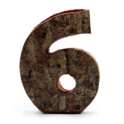 Numero di corteccia rustica - "6" (12) -...