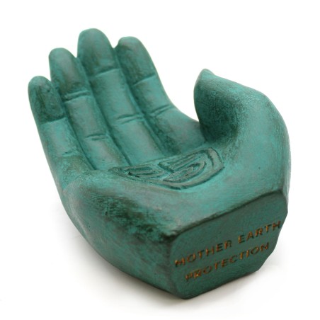 Quemador de Incienso  - Tierra Protectora (Verde) - 14x6x4cm