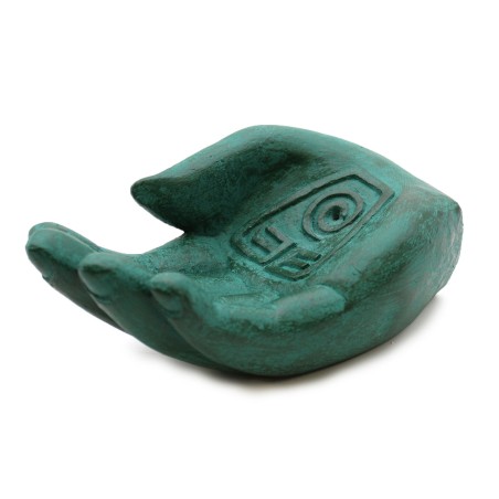 Quemador de Incienso  - Tierra Protectora (Verde) - 14x6x4cm