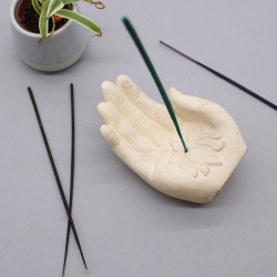 Räucherstäbchenbrenner - Lotus (Weiß) - 14x6x4cm