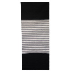 Indischer Baumwollteppich - 70x170cm - Schwarz...