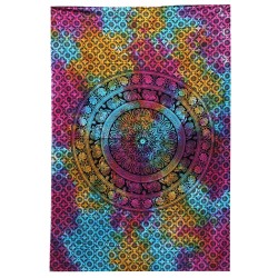Double couette en coton + tapisserie - Mandala...