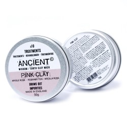 Mascarilla Arcilla Rosa 50g - Arcilla Blanca Caolín y Arcilla Roja Caolín - Pieles secas y deshidratadas