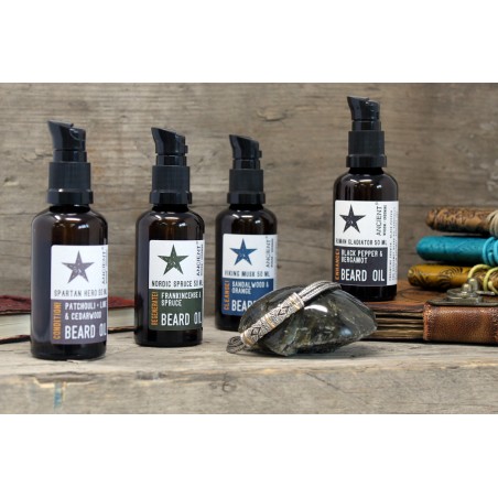 Aceite para la barba - Almizcle Vikingo - Limpia! - Sándalo y Naranja - 50ml