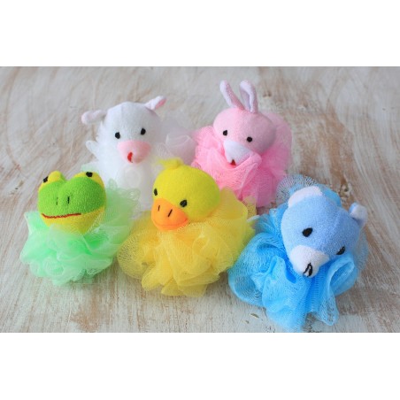 Bath Sponge - Animal Cotton 5 assorted 27gm