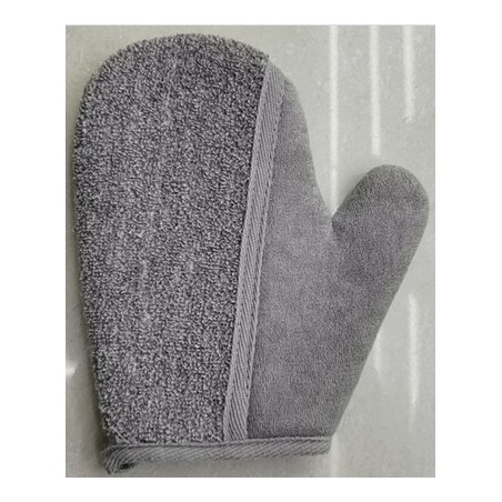 Gant de bain en bambou et lin - Anthracite